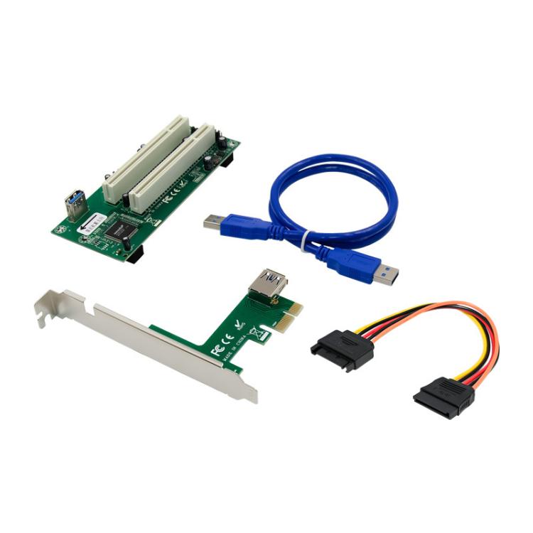 SUNWEIT ST46 PCIe X1 To 2-PCI Card Slot ASM1083 Bridge Card No Drive Plug and Play, ST46 SUNWEIT ST46 PCIe X1 To 2-PCI Card Slot ASM1083 Bridge Card No Drive Plug and Play, ST46